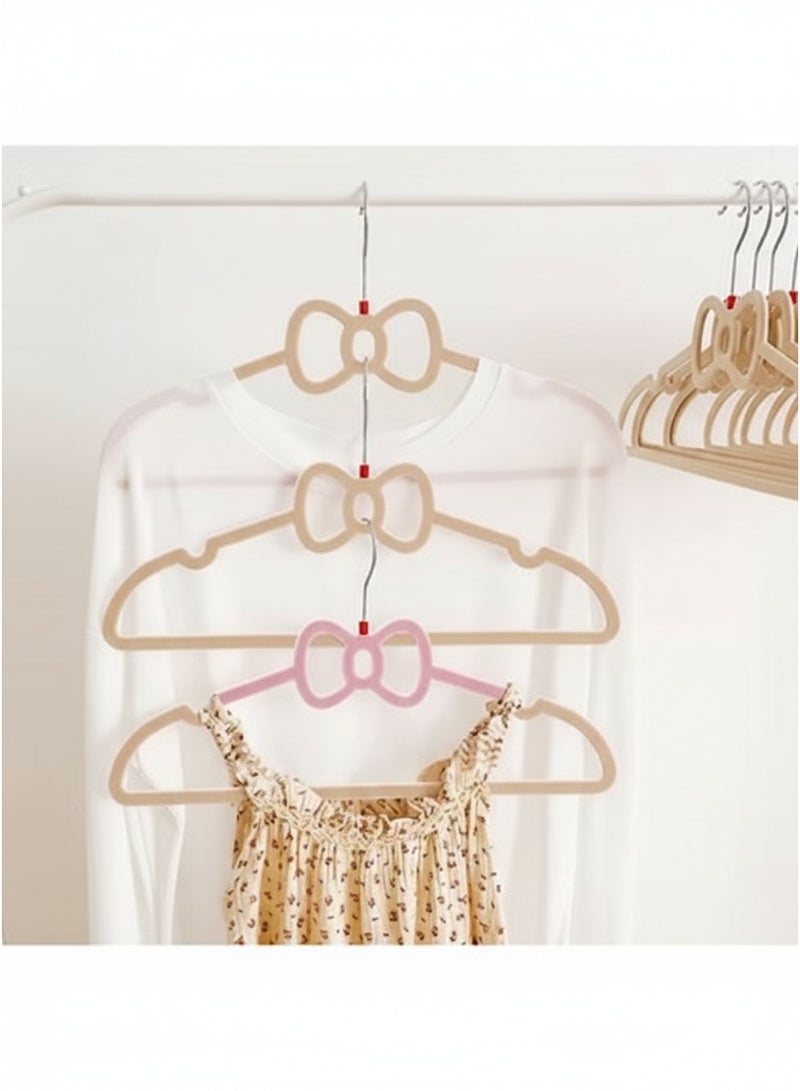 Happy Home Set of 20 Non-Slip Velvet Clothes Hangers – Durable, Soft Velvet Surface to Protect Garments, 360° Swivel Hooks for Easy Hanging – Ideal for Suits, Dresses, Shirts, and Pants – Elegant Beige for Closet Organization - Image 4